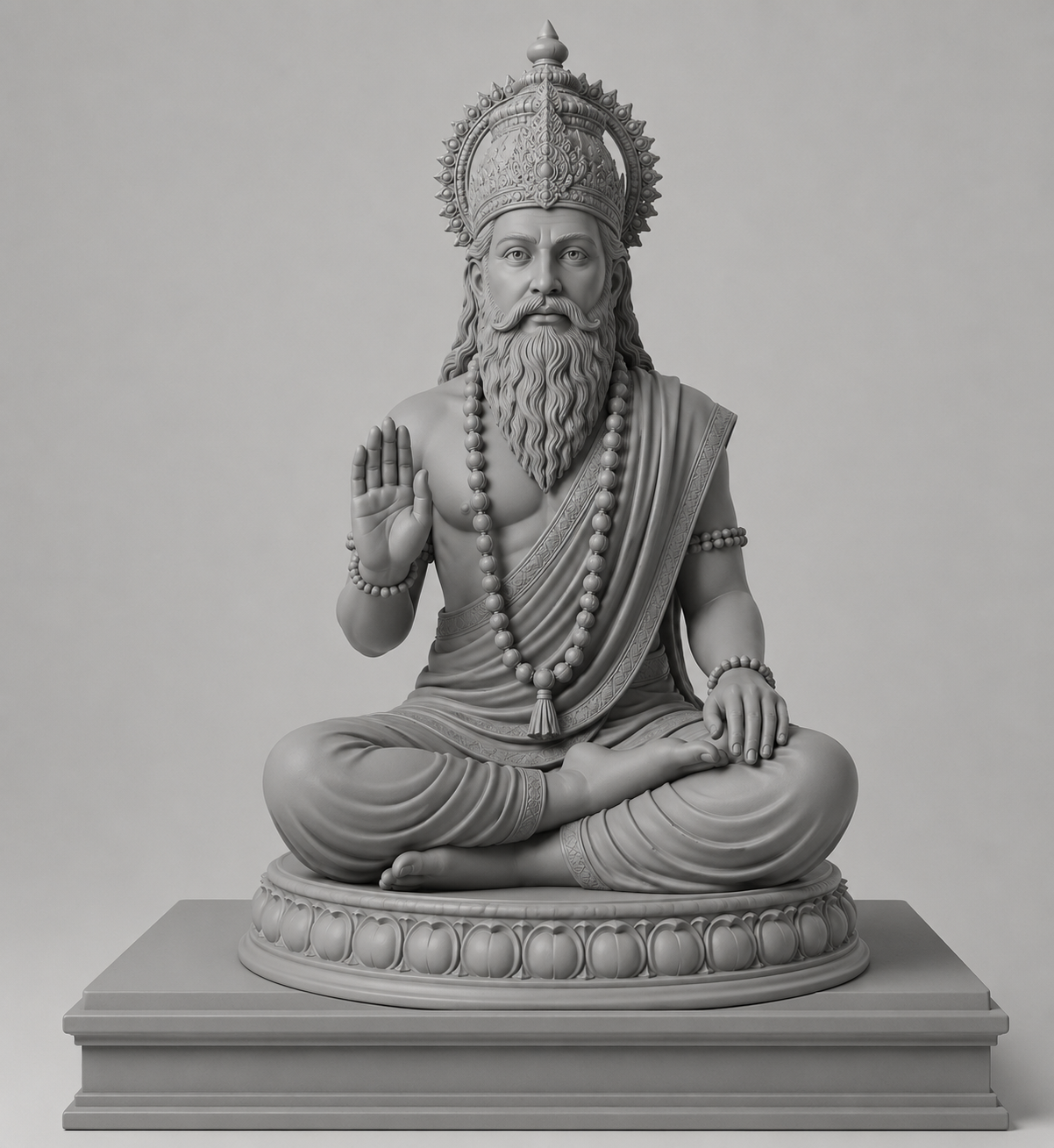 Baba Haridas Ji 3D Model (5 Inch)